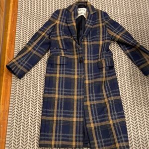 acne plaid coat